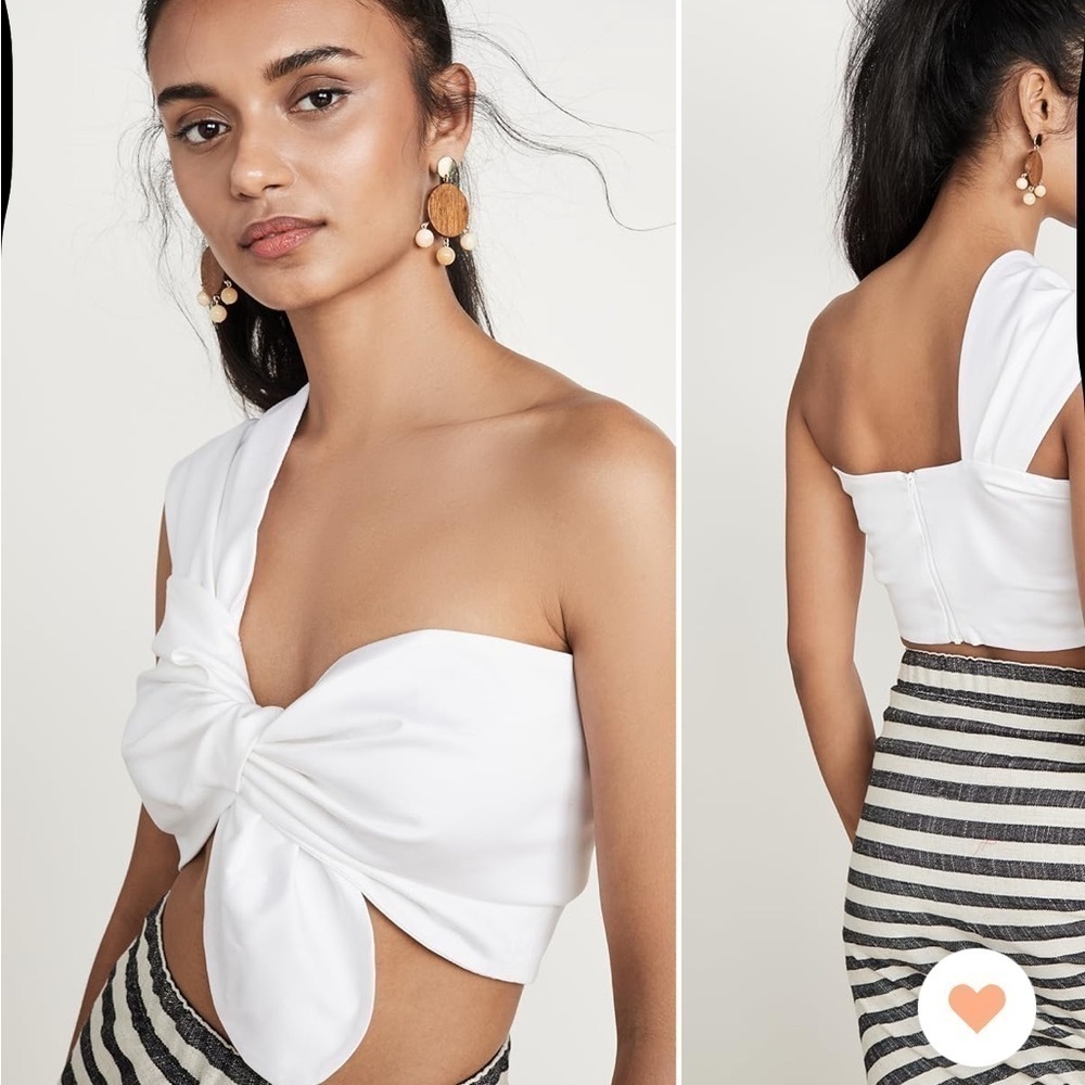JBQ Just Bee Queen Sol Bandeau Top in White Size Large